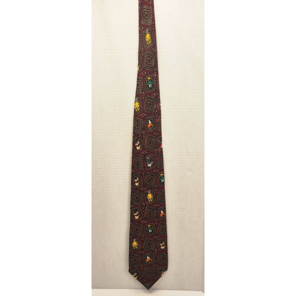 Warner Brothers Looney Tunes Necktie Tweety Daffy Marvin Bugs Taz Novelty Tie